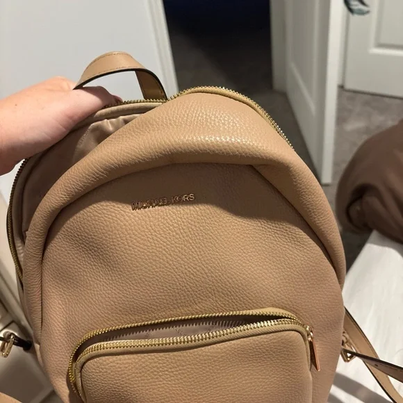 Michael Kors | Bags | Michael Kors Tan Leather Backpack With  display picture 1